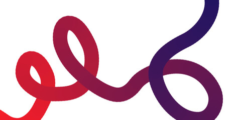 Obraz premium A stylized logo featuring intertwined red and purple loops on a white background