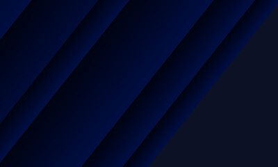 Abstract dark blue background with elegant diagonal overlapping layers and soft shadows
