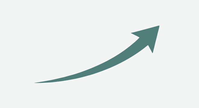 Dynamic upward trending arrow graphic symbolizing continuous progress, growth, and positive advancement in business, technology, and market analysis, conveying improvement and future success