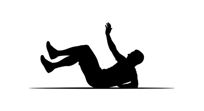 Man doing sit up exercise.