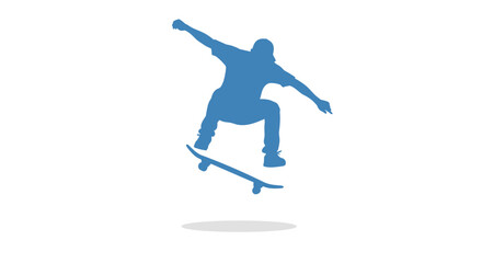 Fototapeta premium Man performing skateboard tricks.
