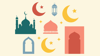 Islamic Symbols and Architecture Collection.