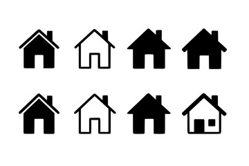 Simple House Icons Set
