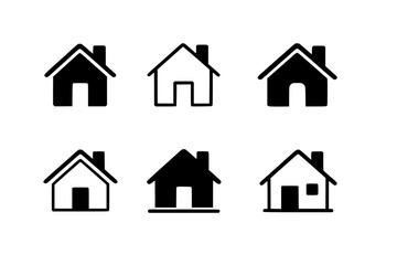 Simple House Icons Set