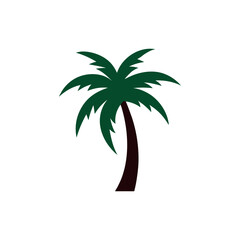 Palm Logo Vector Tropical Beach Resort Travel Branding Design