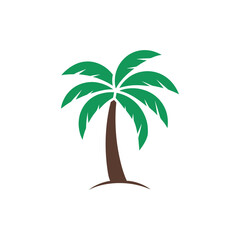 Palm Logo Vector Tropical Beach Resort Travel Branding Design