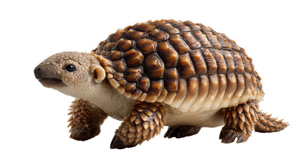 Obraz premium Tortoise Close-up: a tortoise, with its intricately textured shell and endearing features, takes center stage, inviting viewers to explore the remarkable details and textures of this unique creature.