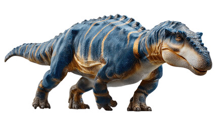 Fototapeta premium Prehistoric Titan: A detailed illustration of a robust dinosaur with textured skin and formidable presence. Evoking the awe and wonder of ancient life.