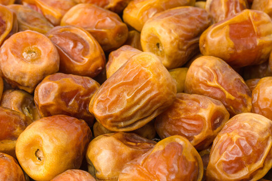 Close-Up of Fresh Saudi Dates, Sukari Variety