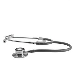 Silver gray stethoscope medical tool health doctor
