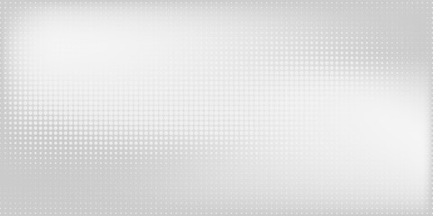 Grunge halftone gradient background. Faded grit noise texture. White and black sand wallpaper. Retro pixelated backdrop. Anime or manga style comic overlay. Vector graphic design textured template