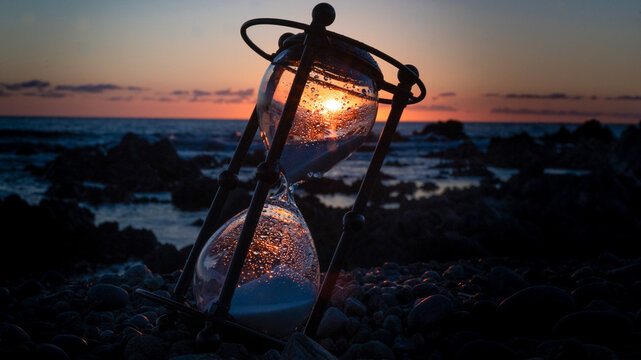 Coucher de soleil sablier