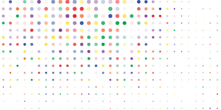 Colorfull combination randomus on white background. Simple theme of wallpaper. Vector illustration