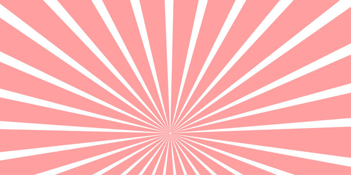 Vintage American flag background vector featuring a red and white sunburst pattern with grunge texture and retro star design elements on an artistic paper backdrop