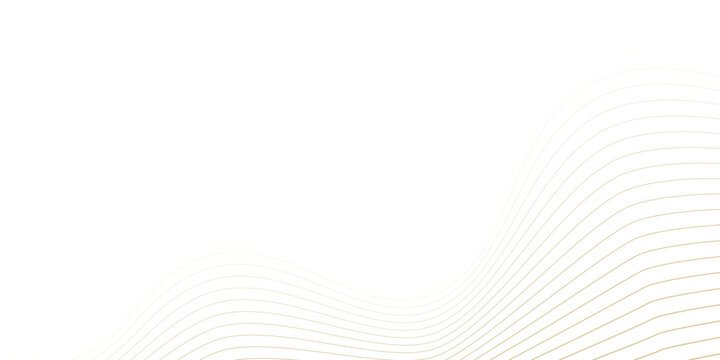 Abstract luxury gold flow line pattern on white background. Simple design. Premium vector striped texture golden