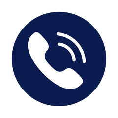 A blue circle with a white checkmark isolated on transparent background