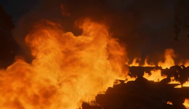 he Fire Transitions stock motion graphics video have unique fiery transitions