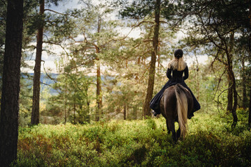 Girl on an arabian horse