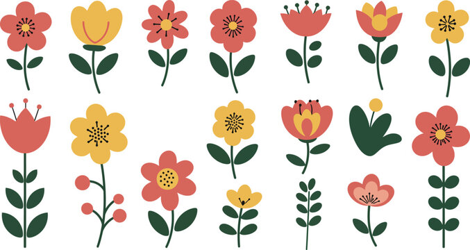 Seamless floral pattern featuring a vector illustration of a pink tulip blossom garden set against a decorative nature background for spring card designs