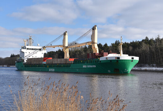 St&uuml;ckgutfrachter BREB CUXHAVEN im Nord-Ostsee-Kanal 