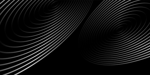 Abstract black pedestal podium 3D design and dark background. Minimal studio showroom concept presentation for product display, fashion showcase