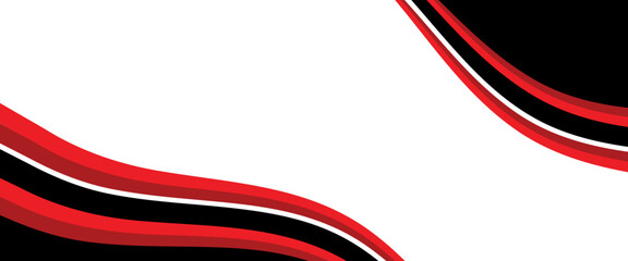abstract red and blak business banner background with dynamic curves composition. abstract wavy background.