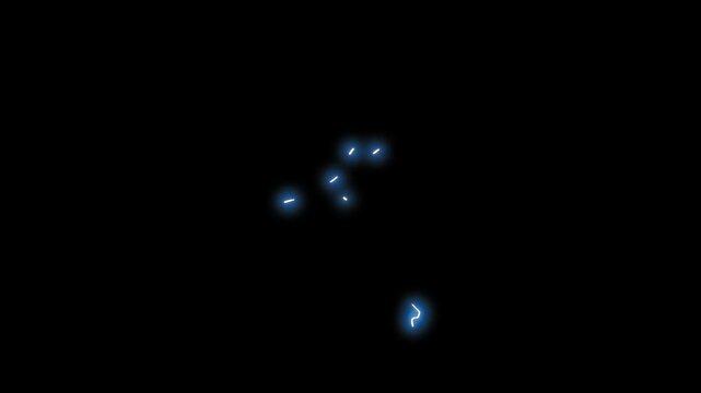 Flash FX electric animation with hand drawn lightning bursts, glowing thunder arcs and explosive cartoon energy effects on black screen perfect for anime scenes, VFX or action transitions