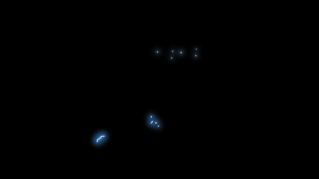 Flash FX electric animation with hand drawn lightning bursts, glowing thunder arcs and explosive cartoon energy effects on black screen perfect for anime scenes, VFX or action transitions