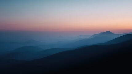Obraz premium mountain landscape at sunrise peaceful nature