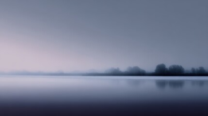 Obraz premium tranquil landscape minimal composition
