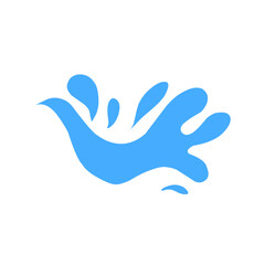 Obraz premium Water and juice splash liquide. Vector Illustration