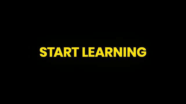 Start Learning Cinematic Text Morphing Animation 4K &ndash; Online Education Motivation and Learning Promo