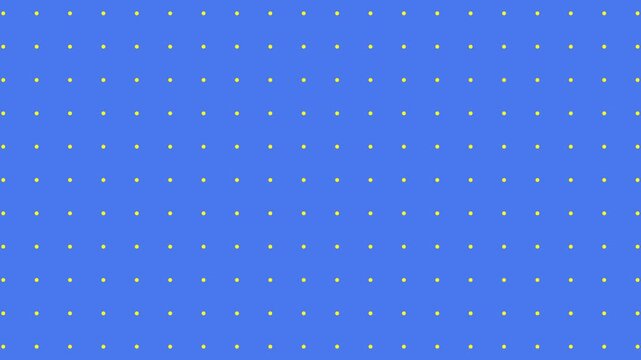 Clean minimalist background featuring a symmetrical yellow polka dot grid pattern arranged on a colorful backdrop