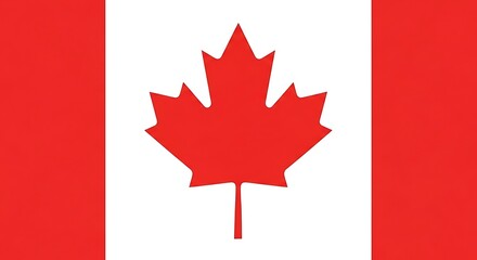 The flag of canada with a red maple leaf