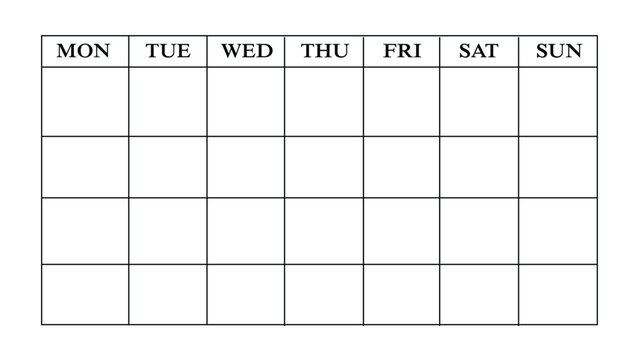 Weekly Calendar Planner Illustration Representing Schedule Management Appointment Tracking and Productivity Organization