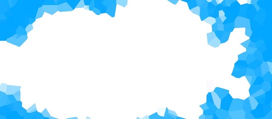 Obraz premium Abstract blue low poly bands with crystalline texture and modern geometric winter backdrop