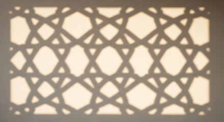 Shadow Pattern of Geometric Lattice on a Light Wall