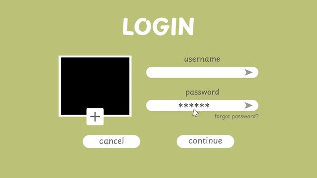 Interactive Member Sign In Screen with Alpha Transparency