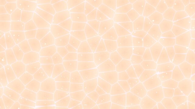 Peach Colored Hexagonal Pattern Beige Background Seamless Texture.