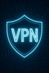 Advanced Virtual Private Network (VPN) Technology Depiction Showcasing Encrypted Tunneling, Secure Remote Access, Online Privacy Protection, Anonymity, and Cybersecurity Measures