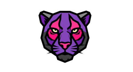 Obraz premium Geometric panther illustration isolated design