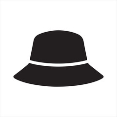 rain hat vector silhouette line art logo design collection