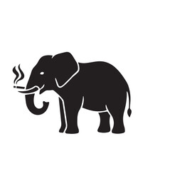 Obraz premium elephant silhouette vector