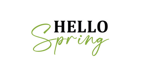 Stylish typography design cheerfully announcing the arrival of the vibrant spring season © GraphicStore