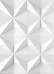 Obraz premium geometric white background with triangular facets