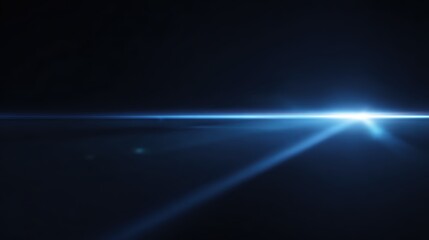 blue laser light rays on transparent background, futuristic beam png effect