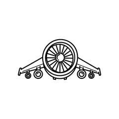 Obraz premium Vintage cart with large spoked wheel and attached trailer