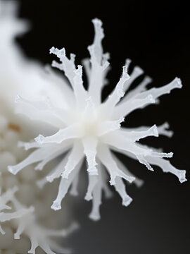 Microsporum canis spore showing spindle-shaped microconidia with rough exterior