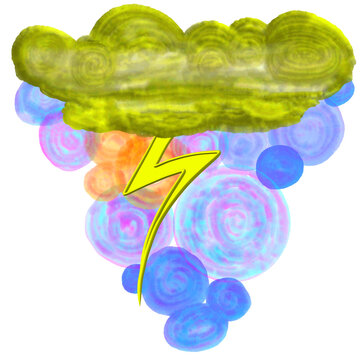 An abstract vector art illustration of a colorful cloud of water with Earthquake,Flash bubbles and iceAn abstract vector art illustration of a colorful glass of water with bubbles and ice