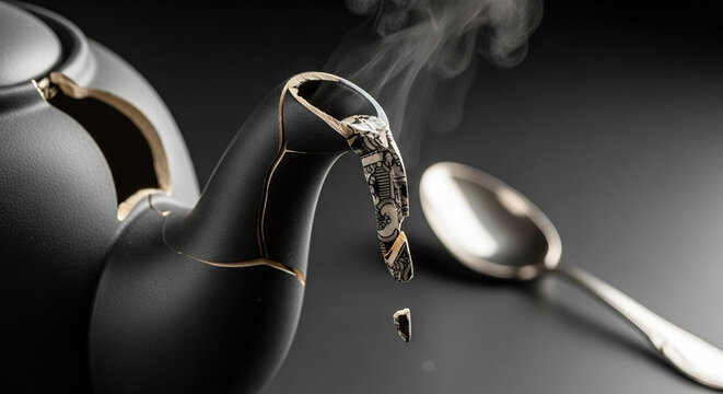Broken Cigarette Holder with Smoking Accessory